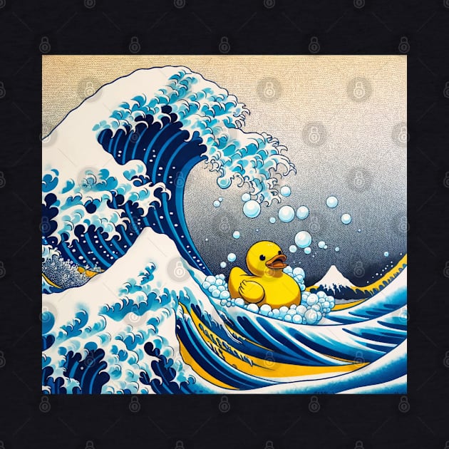 Bubble Wave Duck Kanagawa: National Bubble Bath Day by Edd Paint Something